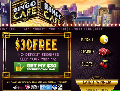 bingo cafe login.